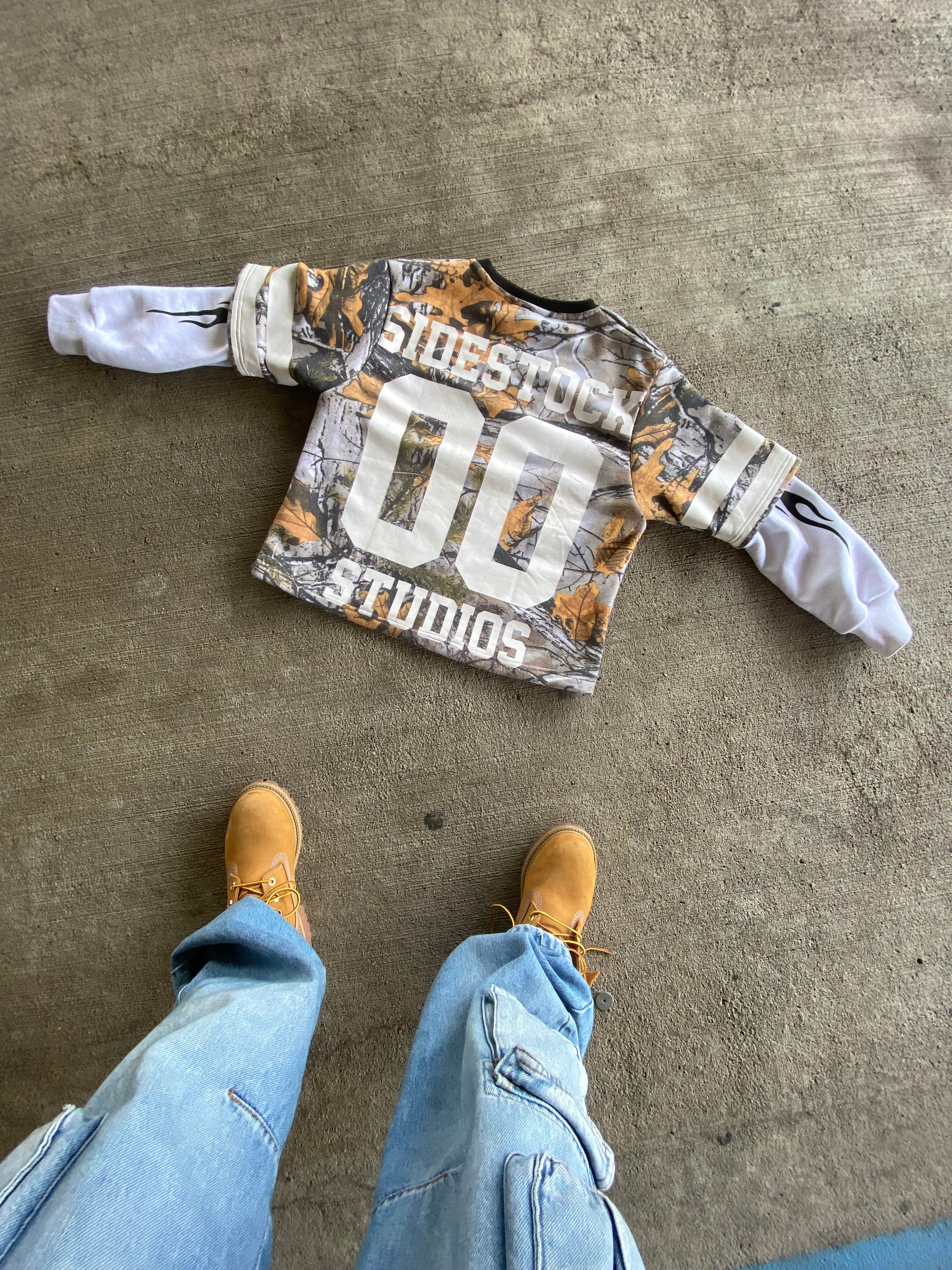 CAMO DOUBLE LAYERED TEE